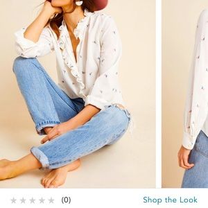 In search of. Anthropologie rosebud ruffle.